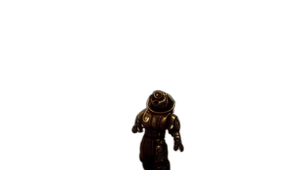 robot, creature, staff, mask transparent PNG cut-out