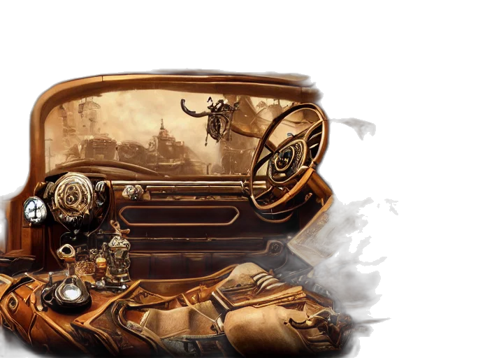 car, concept art, fantasy art, photorealistic transparent PNG cut-out