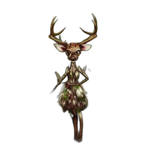 staff, creature, animal, crown transparent PNG cut-out
