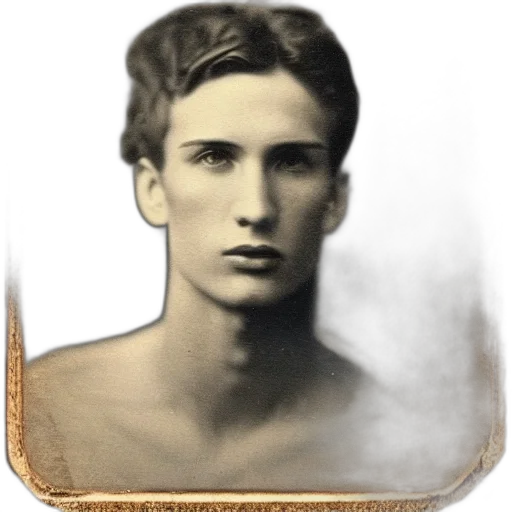 face, hair, mask, hat, photorealistic, oil painting, tintype, photo transparent PNG cut-out
