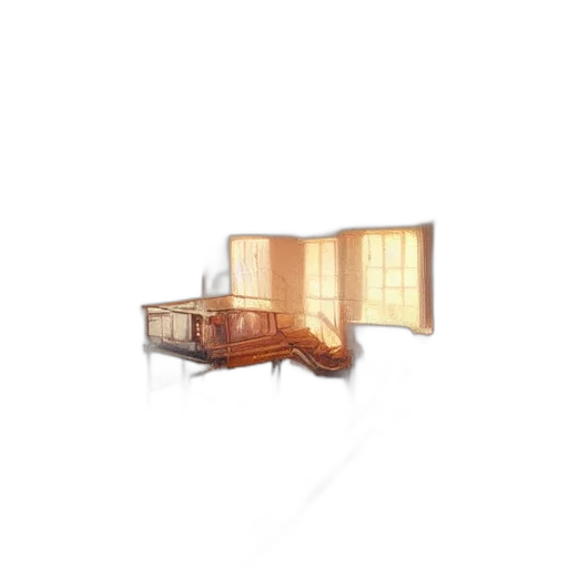furniture, weapon, car, building, 3d render, concept art, photorealistic, pixel art transparent PNG cut-out