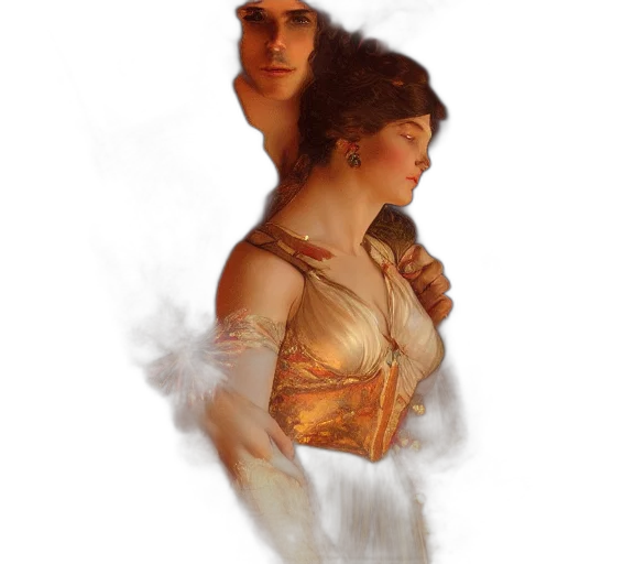 dress, fantasy art, concept art, photorealistic, oil painting, fire, underwater, forest transparent PNG cut-out