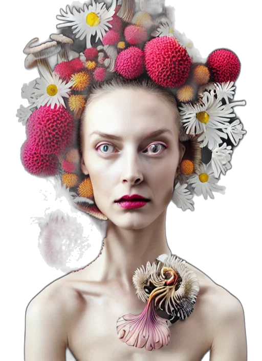 crown, jewelry, face, flower transparent PNG cut-out