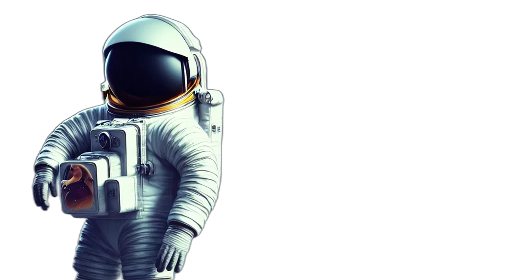 robot, concept art, 3d render, pixel art, comic book art, outer space, epic, portrait transparent PNG cut-out