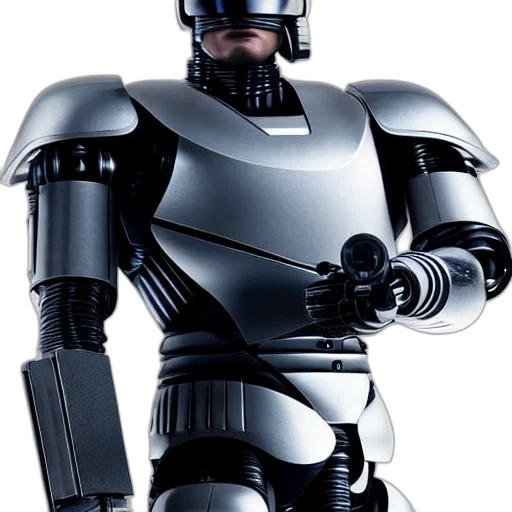 robot, 3d render, concept art, comic book art transparent PNG cut-out