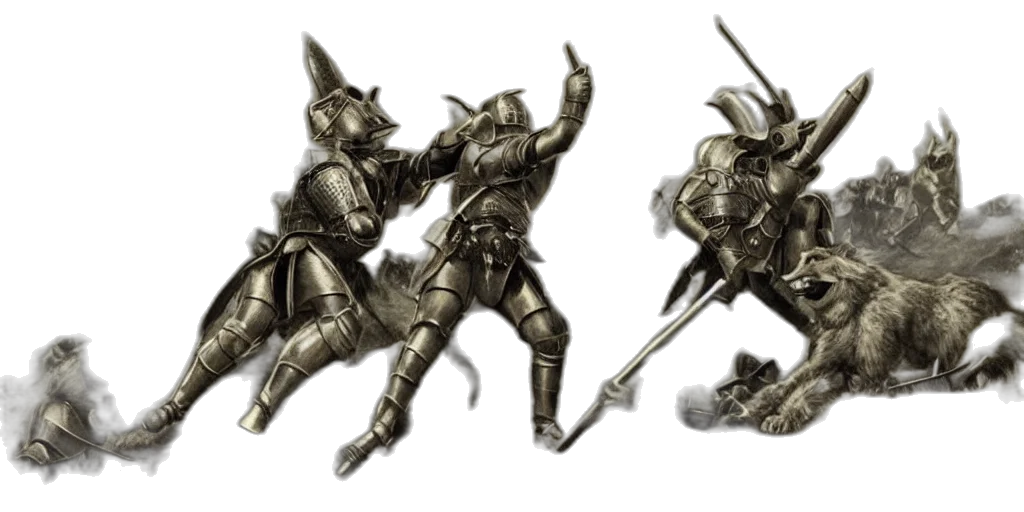 sword, concept art, fantasy art, 3d render transparent PNG cut-out