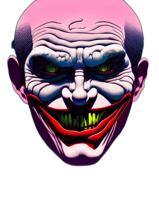face, mask, creature, comic book art transparent PNG cut-out