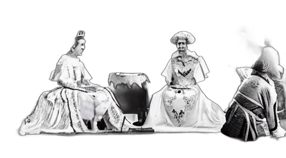 crown, furniture, dress, hat, concept art, pencil sketch, photorealistic, 3d render transparent PNG cut-out