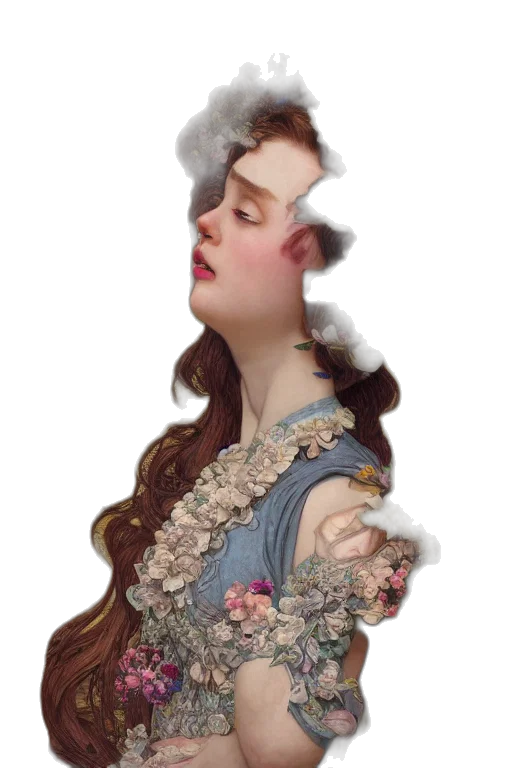 dress, face, crown, jewelry transparent PNG cut-out