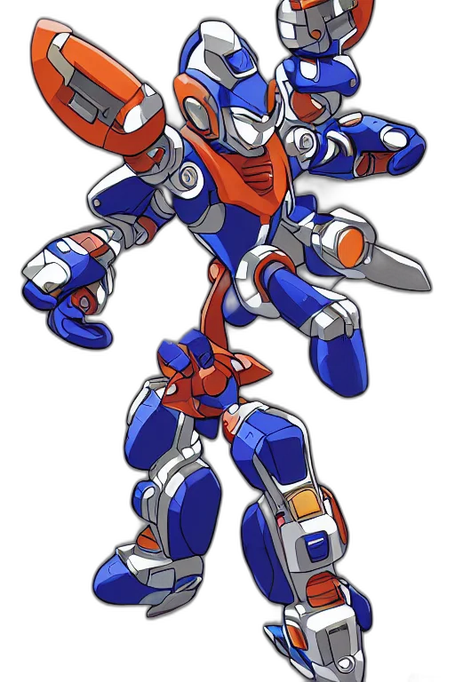robot, weapon, concept art, 3d render transparent PNG cut-out