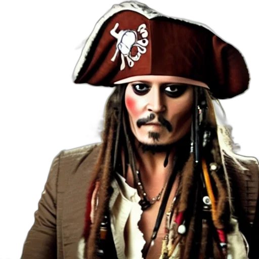 face, photorealistic, johnny, depp transparent PNG cut-out