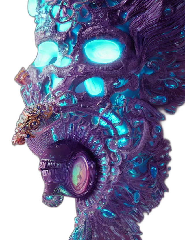 mask, face, creature, jewelry transparent PNG cut-out