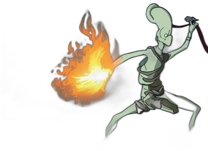 staff, weapon, creature, sword, concept art, fantasy art, 3d render, comic book art transparent PNG cut-out