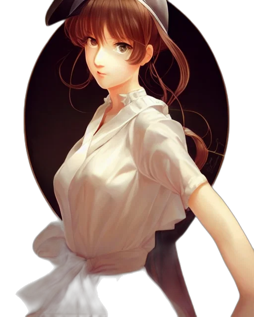 dress, staff, face, robot transparent PNG cut-out