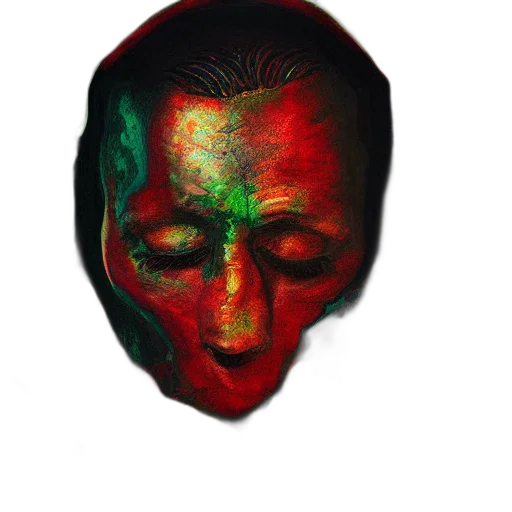 mask, face, jacket, creature transparent PNG cut-out