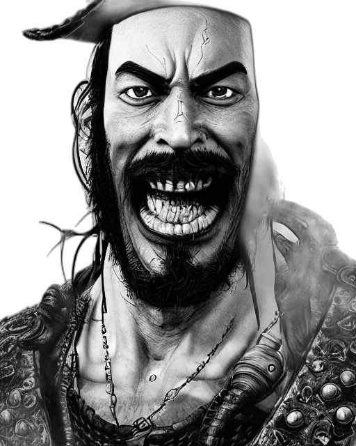 face, comic book art, fantasy art, photorealistic, concept art, highly, detailed, ink transparent PNG cut-out