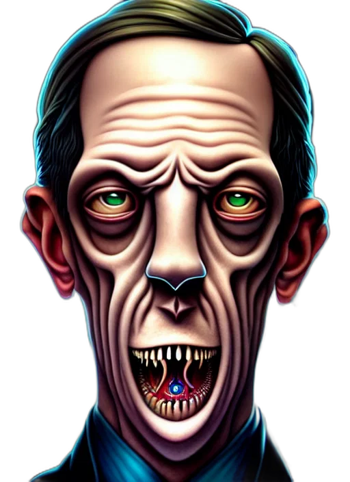 face, mask, creature, concept art transparent PNG cut-out