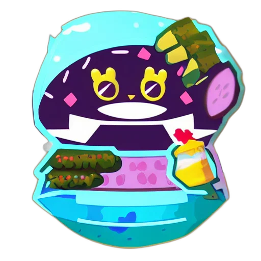 food, staff, concept art, pixel art transparent PNG cut-out