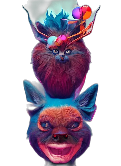 crown, creature, animal, concept art transparent PNG cut-out