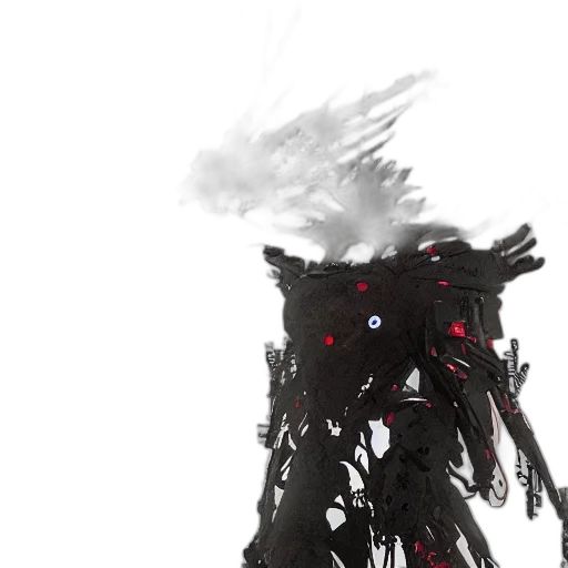robot, mask, weapon, dragon transparent PNG cut-out