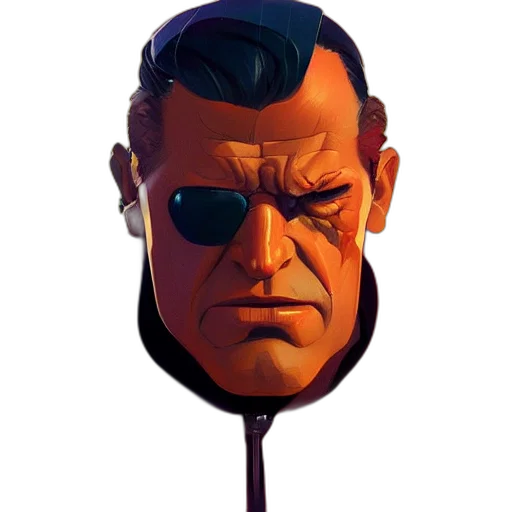 face, mask, umbrella, staff transparent PNG cut-out