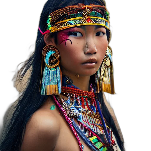 jewelry, face, crown, staff transparent PNG cut-out
