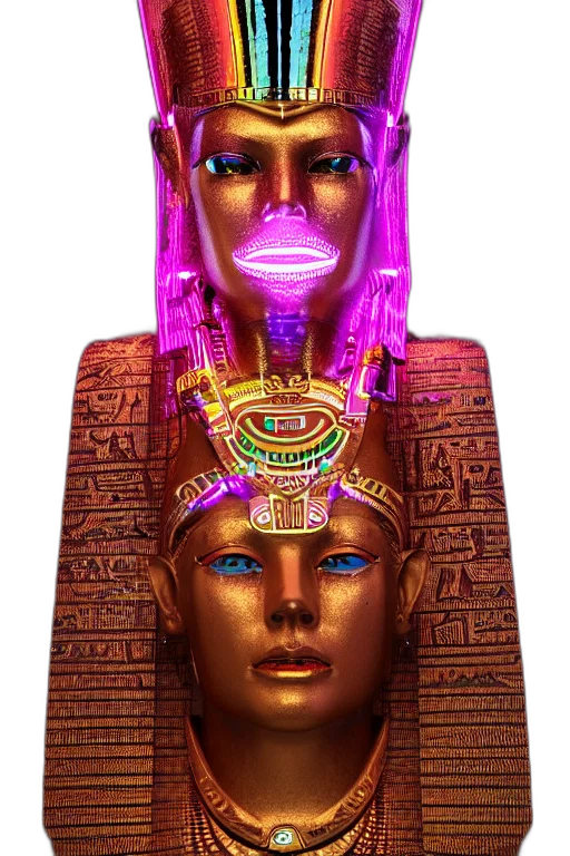 mask, jewelry, face, crown, concept art, vaporwave, 3d render, fantasy art transparent PNG cut-out