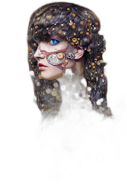 mask, face, crown, jewelry, fantasy art, photorealistic, concept art, 3d render transparent PNG cut-out