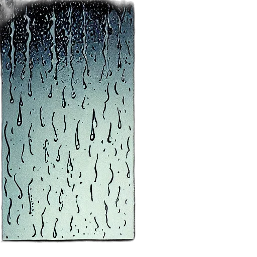 umbrella, jacket, dress, tree, concept art, comic book art, rain, underwater transparent PNG cut-out