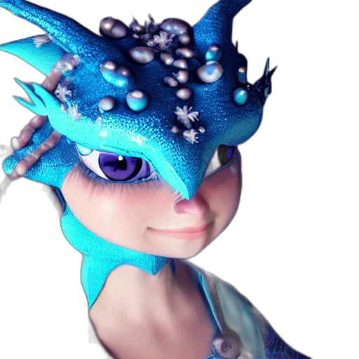 dragon, staff, crown, creature transparent PNG cut-out