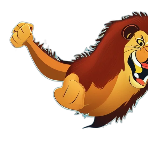 animal, crown, cartoon, concept art transparent PNG cut-out