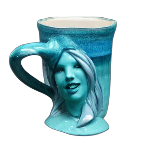 face, 3d render, vaporwave, photorealistic transparent PNG cut-out