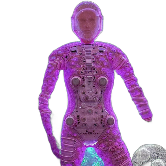robot, jewelry, dress, staff transparent PNG cut-out