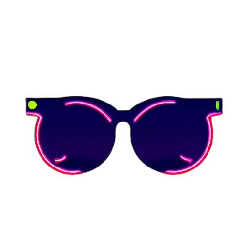vaporwave, 3d render, cyberpunk, neon lights, neon, colorful, pastel, green transparent PNG cut-out