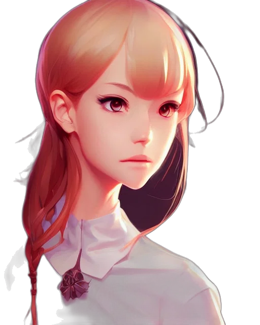 face, robot, dress, crown, anime, photorealistic, fantasy art, concept art transparent PNG cut-out