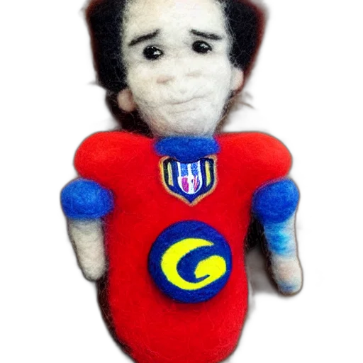 3d render, cartoon, neymar, needle transparent PNG cut-out
