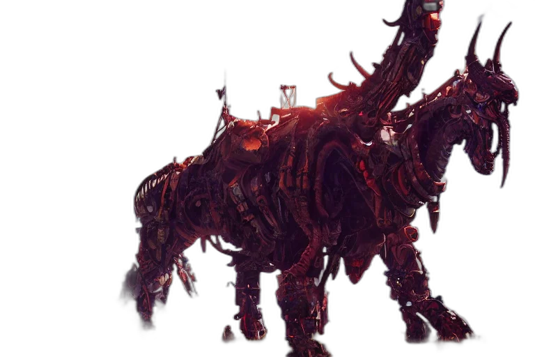 creature, dragon, animal, robot transparent PNG cut-out