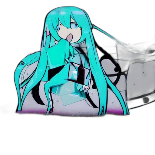 robot, weapon, dragon, creature, anime, vaporwave, 3d render, cartoon transparent PNG cut-out