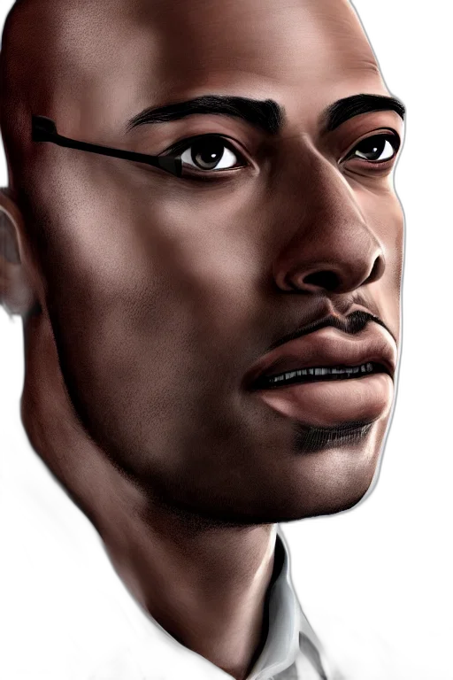 face, photorealistic, comic book art, concept art transparent PNG cut-out