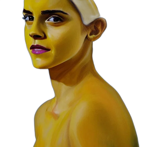 face, mask, photorealistic, oil painting, concept art, fantasy art, golden, emma transparent PNG cut-out