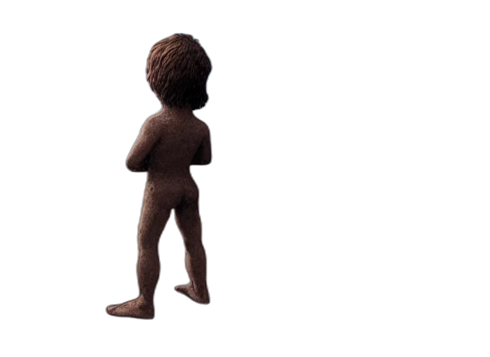 hair, staff, creature, robot, 3d render, concept art, pixel art, photorealistic transparent PNG cut-out