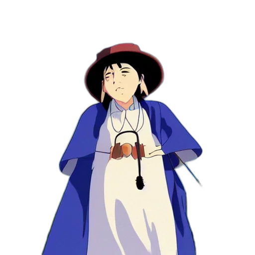 staff, dress, hat, concept art transparent PNG cut-out