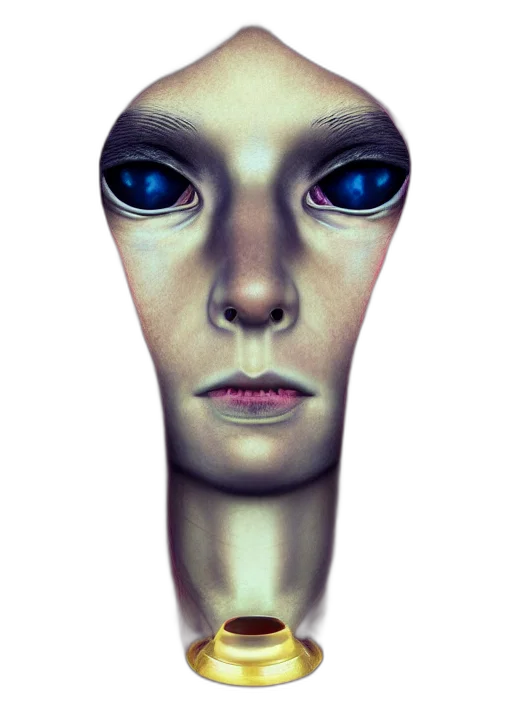 face, robot, mask, creature transparent PNG cut-out