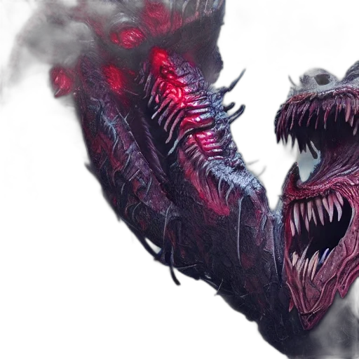 dragon, creature, mask, concept art transparent PNG cut-out