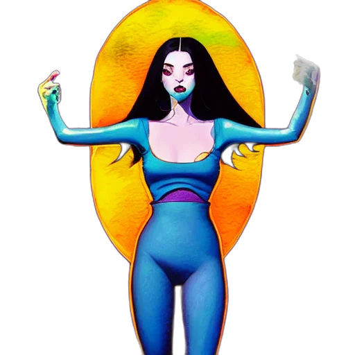 dress, staff, jewelry, concept art transparent PNG cut-out