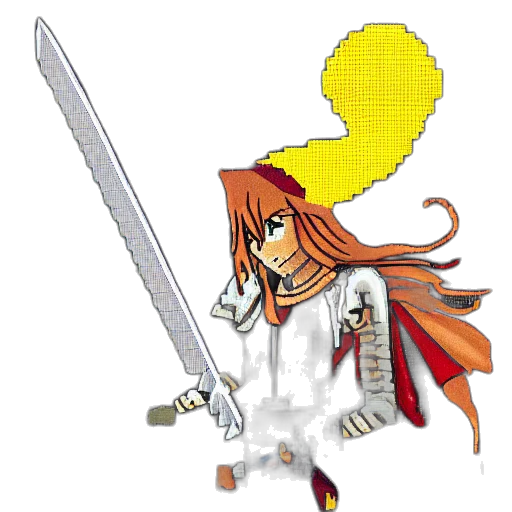 sword, staff, weapon, dragon, pixel art, anime, concept art, fantasy art transparent PNG cut-out