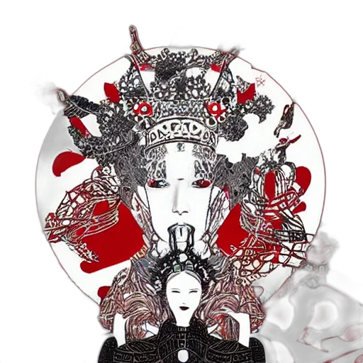 crown, mask, concept art, fantasy art transparent PNG cut-out
