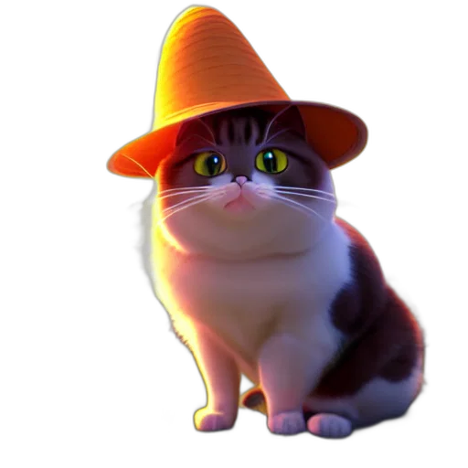 hat, staff, animal, creature transparent PNG cut-out