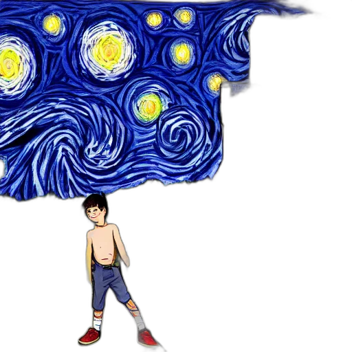 umbrella, jacket, concept art, pixel art, anime, comic book art, outer space, night transparent PNG cut-out