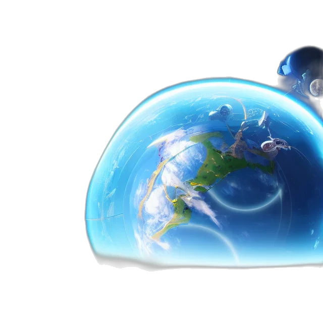 concept art, 3d render, fantasy art, anime, outer space, underwater, futuristic, space transparent PNG cut-out